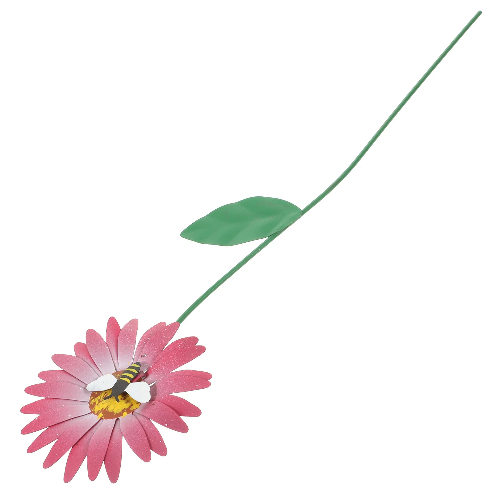 

Metal Flower Pink Sunflower Garden Decoration Garden Stake Outdoor Lawn Decoration Iron Plant Sign Yard Display