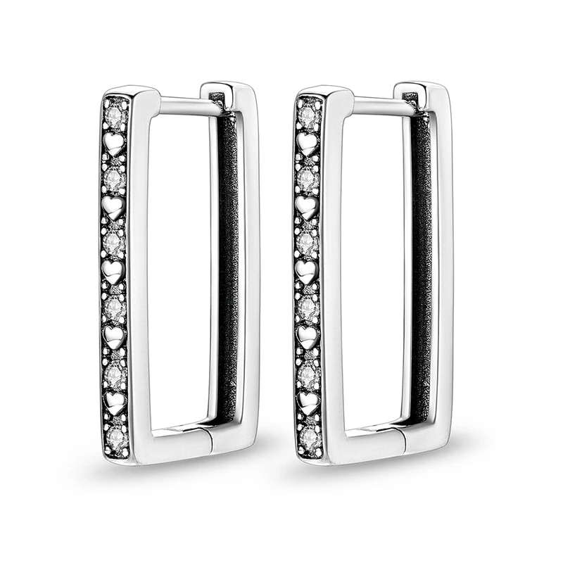 

Серьги из стерлингового серебра 925 пробы, женские U-образные серьги-кольца на годовщину, свадебные украшения, подарки