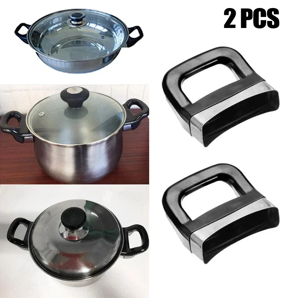 ALLGOOD 2pcs Replacement Side Handles For Cooker Steamer Stockpot Pan Pot Short Handle Replacement Kit Cookware Part