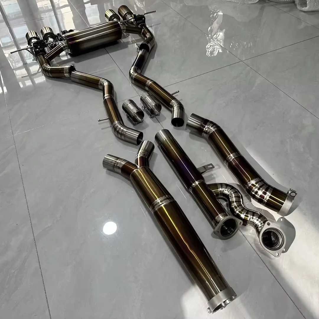 

JTLD High Quality Valvetronic Titanium Exhaust 89mm single Middle Pipe rear pipe exhaust catback For BMW M2 G87 2022+