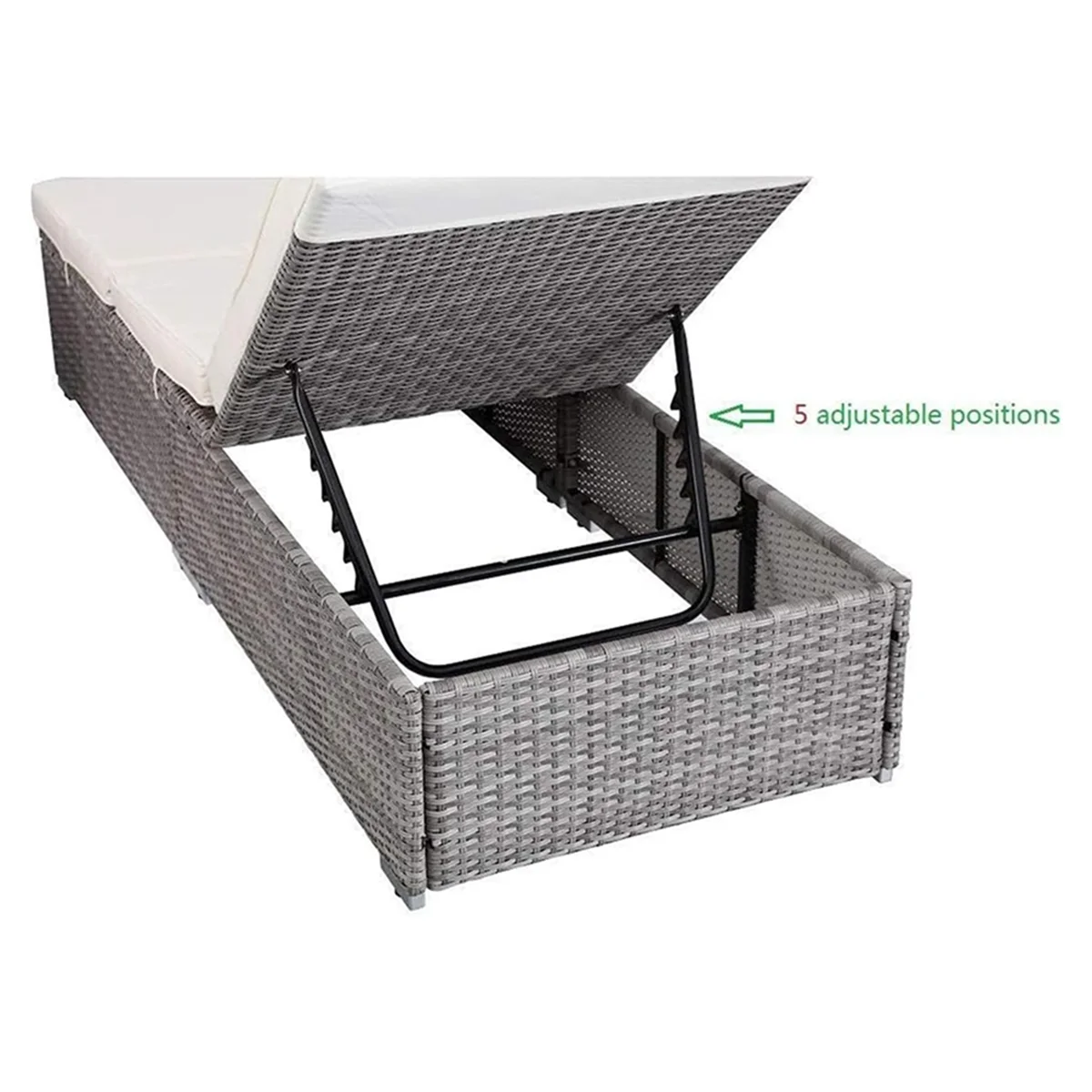 A71P كرسي خارجي متعدد المواضع الضابط خمسة الأسنان مشبك موصل شريط بلاستيكي خمس سرعات تعديل قطعة #4