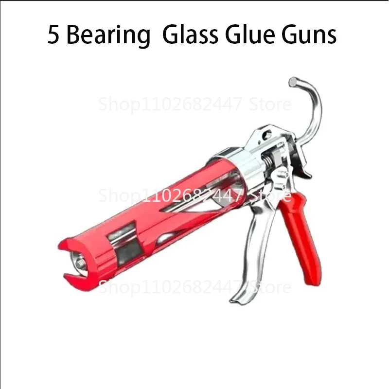 5 Bearing Soft Glue Gun Structure Manual Caulking Gun Glass Glue Guns Paint Finishing Tools Glue Seals For Doors And Windows