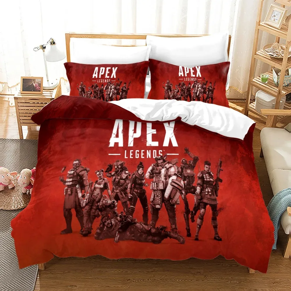 APEX Legends Zestaw pościeli Single Twin Full Queen King Size shooting game Bed Set Aldult Kid Bedroom Duvetcover Sets 3D Print 015