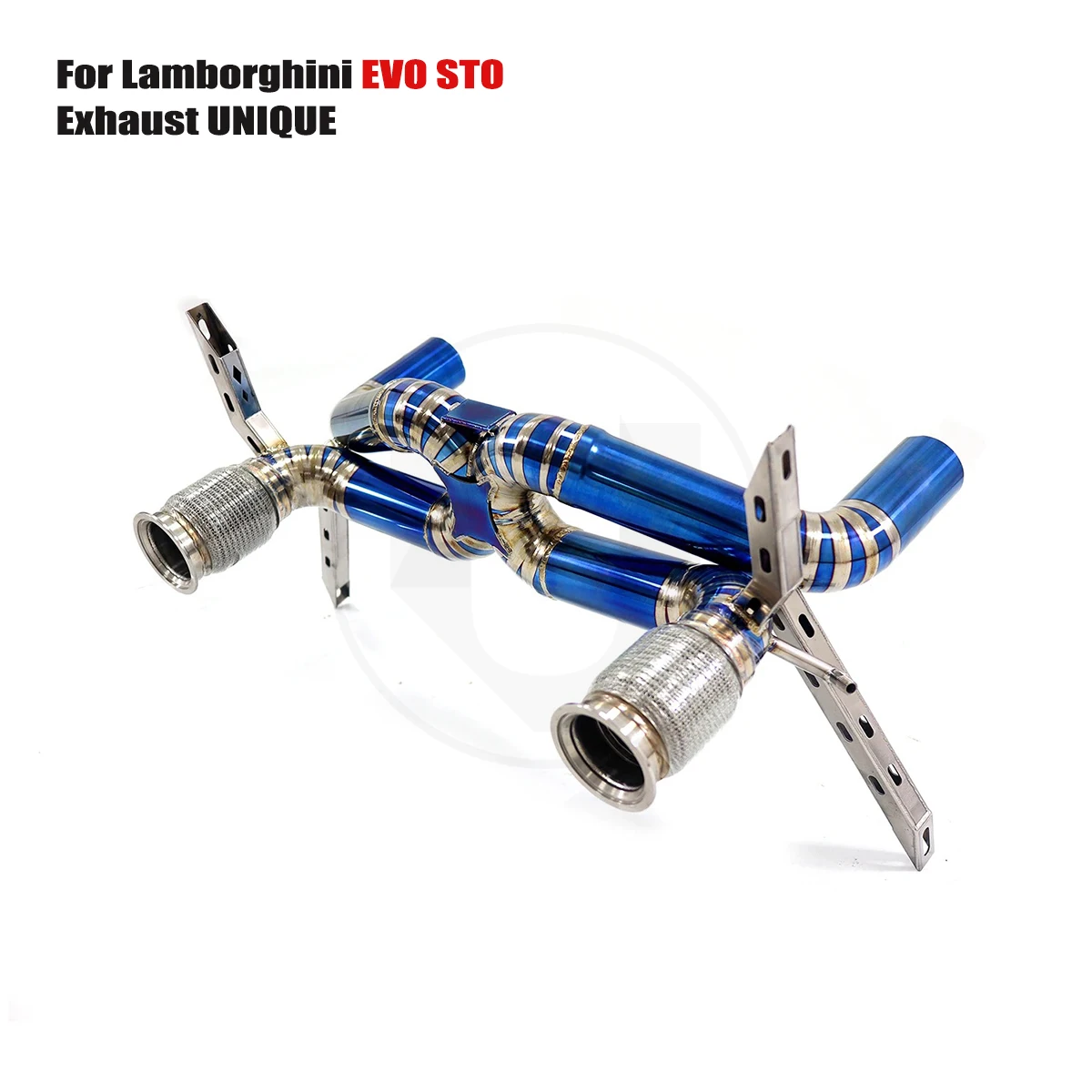 UNIQUE Titanium Alloy Catback for 2018-2023 Lamborghini EVO STO V10 5.2L Valve Direct Muffler Sport Tube Exhaust System