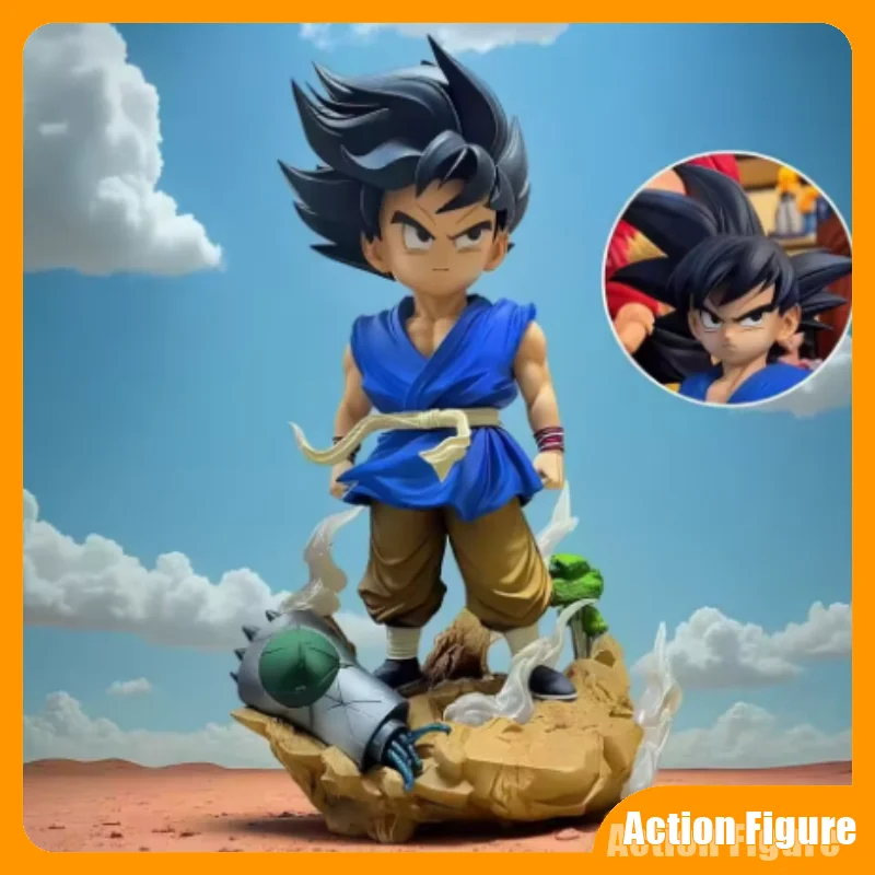 

Фигурка Сон Гоку из Dragon Ball Z, 26 см, со сменными головами, Супер Сайян, ПВХ, коллекционная модель, модная игрушка, подарок на день рождения