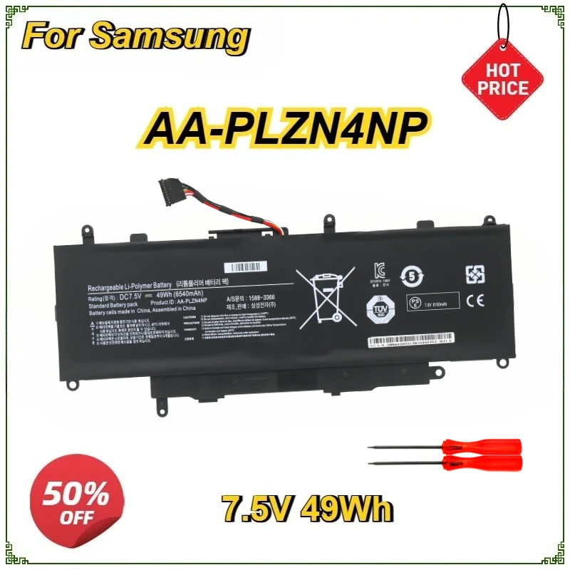 

New AA-PLZN4NP Laptop Battery for Samsung ATIV PRO XE700T1C XQ700T1C XQ700T1C-A52 Series 1588-3366 XE700T1A Bateria 7.5V 49WH