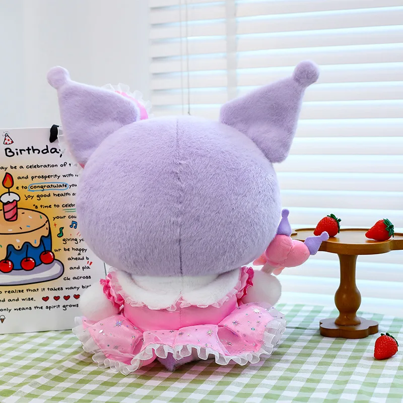 

Kawaii Sanrio плюшевое новое фиолетовое платье Куроми серии плюшевая кукла в стиле Лолиты сладкая вата Куроми плюшевая игрушка для детей подарки на день рождения