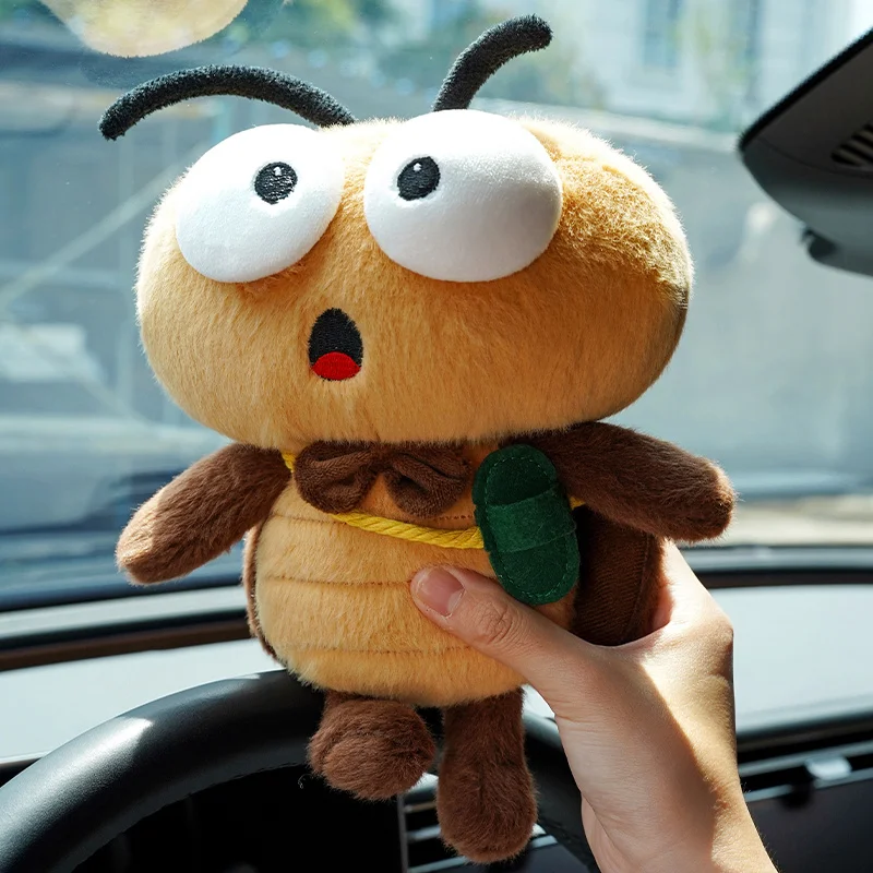 

Милый таракан, плюшевая мягкая игрушка с большими глазами, маленький Цианг, настольная кукла-компаньон, подарок-сюрприз, мягкая кукла для студентов