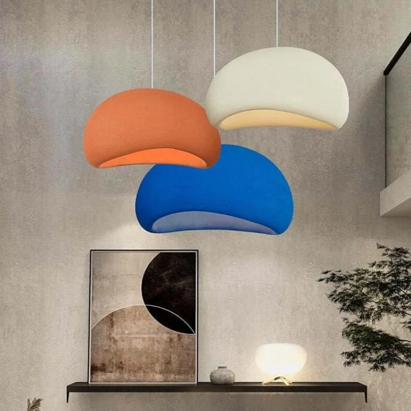 

Restaurant Dining Island Handmade Wabi Sabi Chandelier Modern Coffee Bar Bedroom Lighting Creative Indoor LED Decor Pendant Lamp
