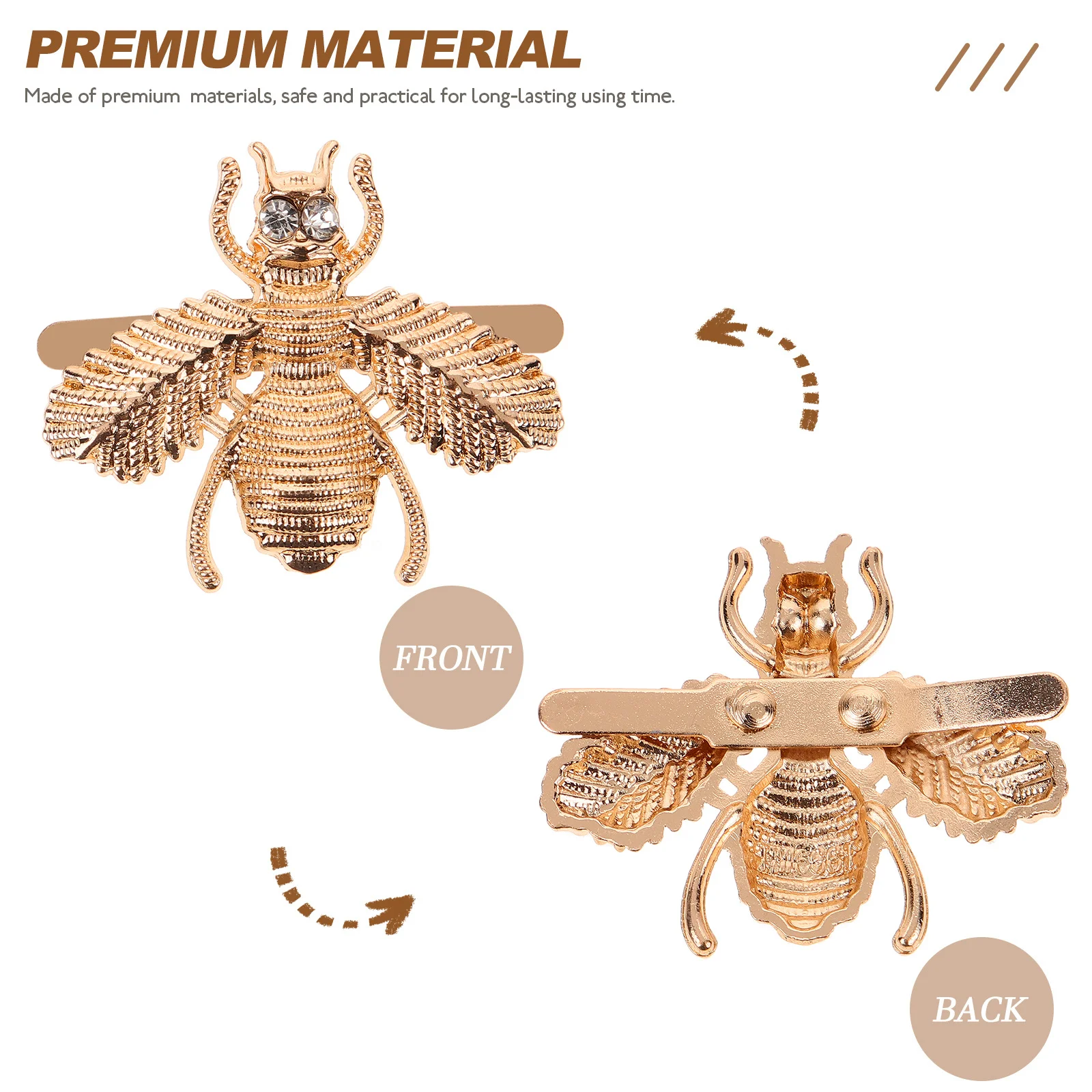 

Decorative Bee Shoe Buckle Clip for Women Elegant Metal Shoe Charm Accessory for Pumps Flats Styling Embellishment Gift