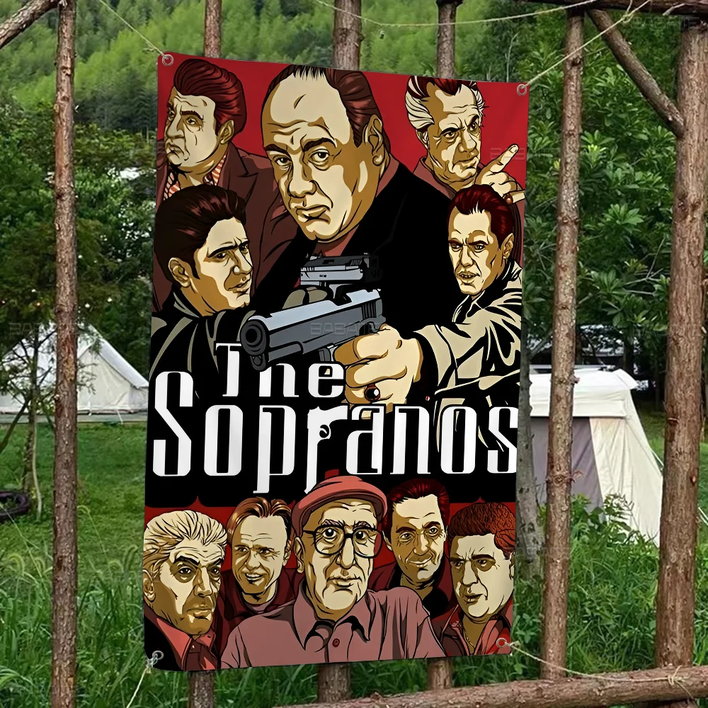 The Sopranos Classic Movie High End Quality Banner Printing Artistic Atmosphere Style Camping Flag