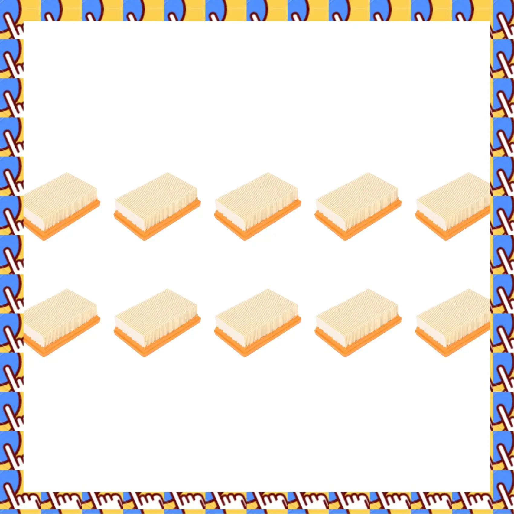 A20M 10X Vacuum Cleaner Filter Replacement For KARCHER Flat-Pleated MV4 MV5 MV6 WD4 WD5 WD6 P PREMIUM WD5