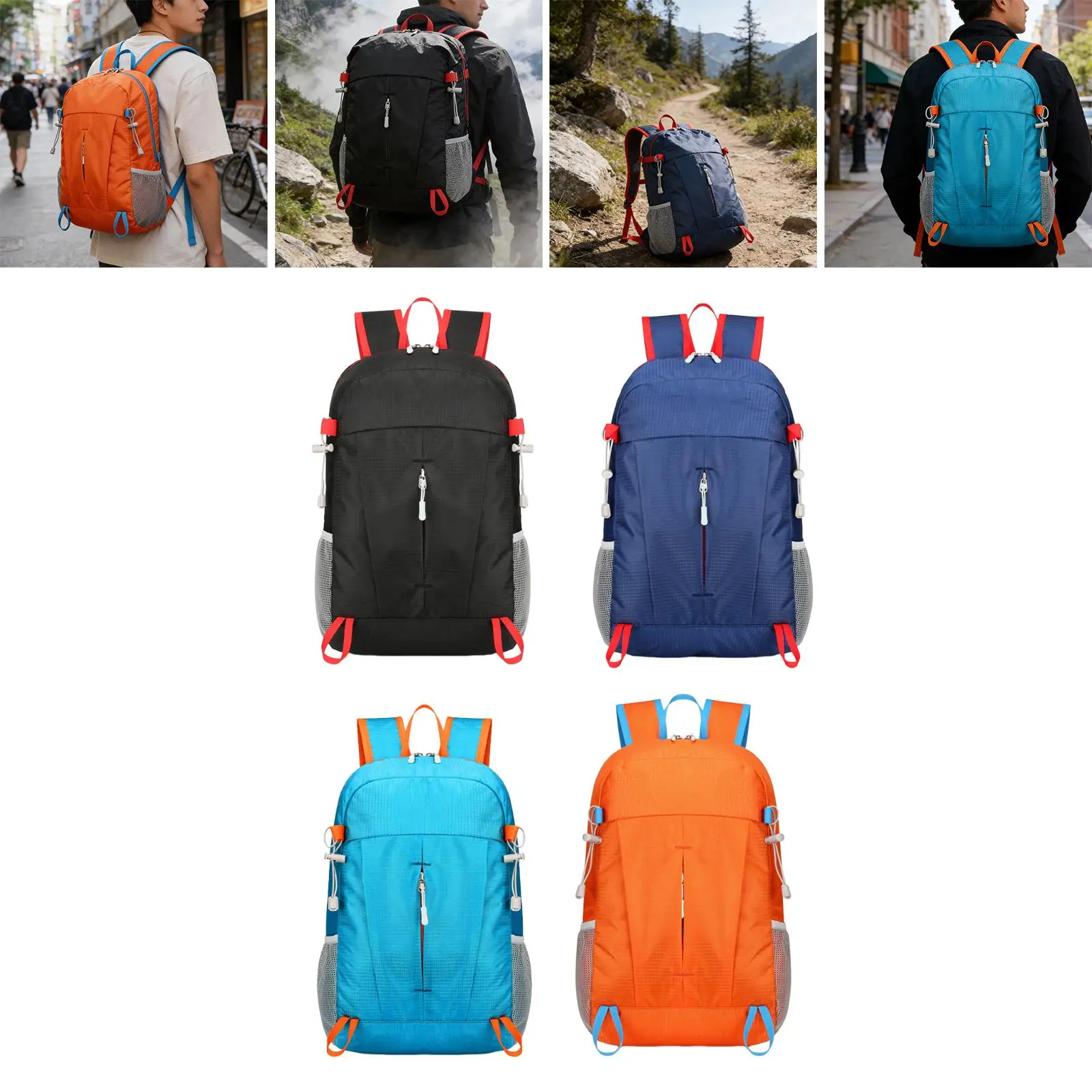 

Hiking Backpack Tear Resistant Large Water Resistant Packable Travel Backpack Knapsack Casual Daypack for Cycling Mountaineering