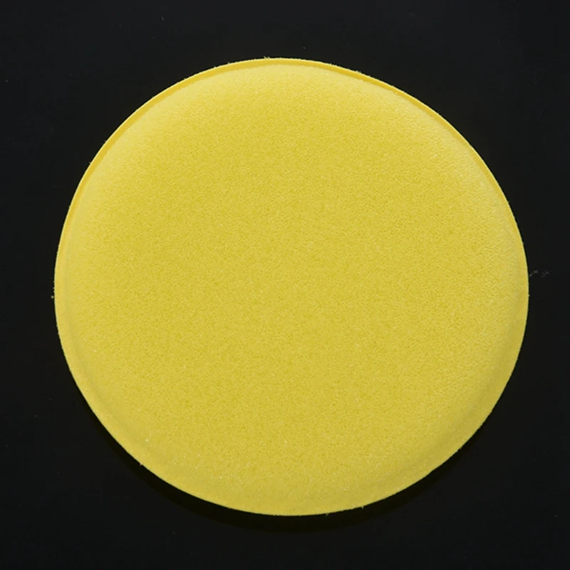 10 X Yellow Car Wax Polish Applicator Pad Large 5Inch Soft Foam Sponge Pads