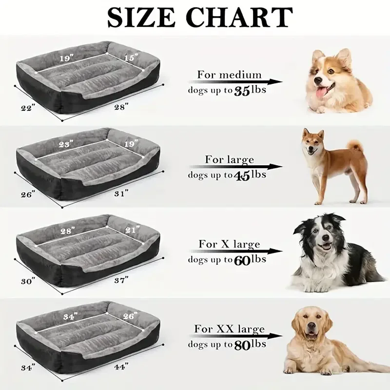Weiches, warmes Winterhaus für Hundebett für Hunde, wasserdichtes Katzenbett, Haustierbett für große, mittelgroße und kleine Hundehütte – Detail 6