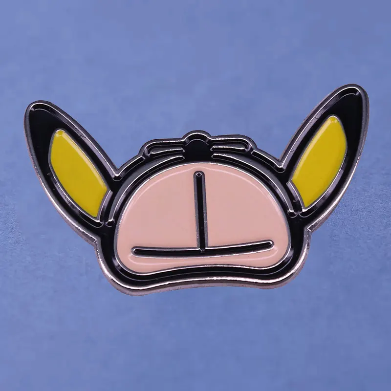 Detective Pikachu Hat Inspired Enamel Pins Collect Pokemon Anime Movies Metal Cartoon Brooch Backpack Collar Lapel Badges