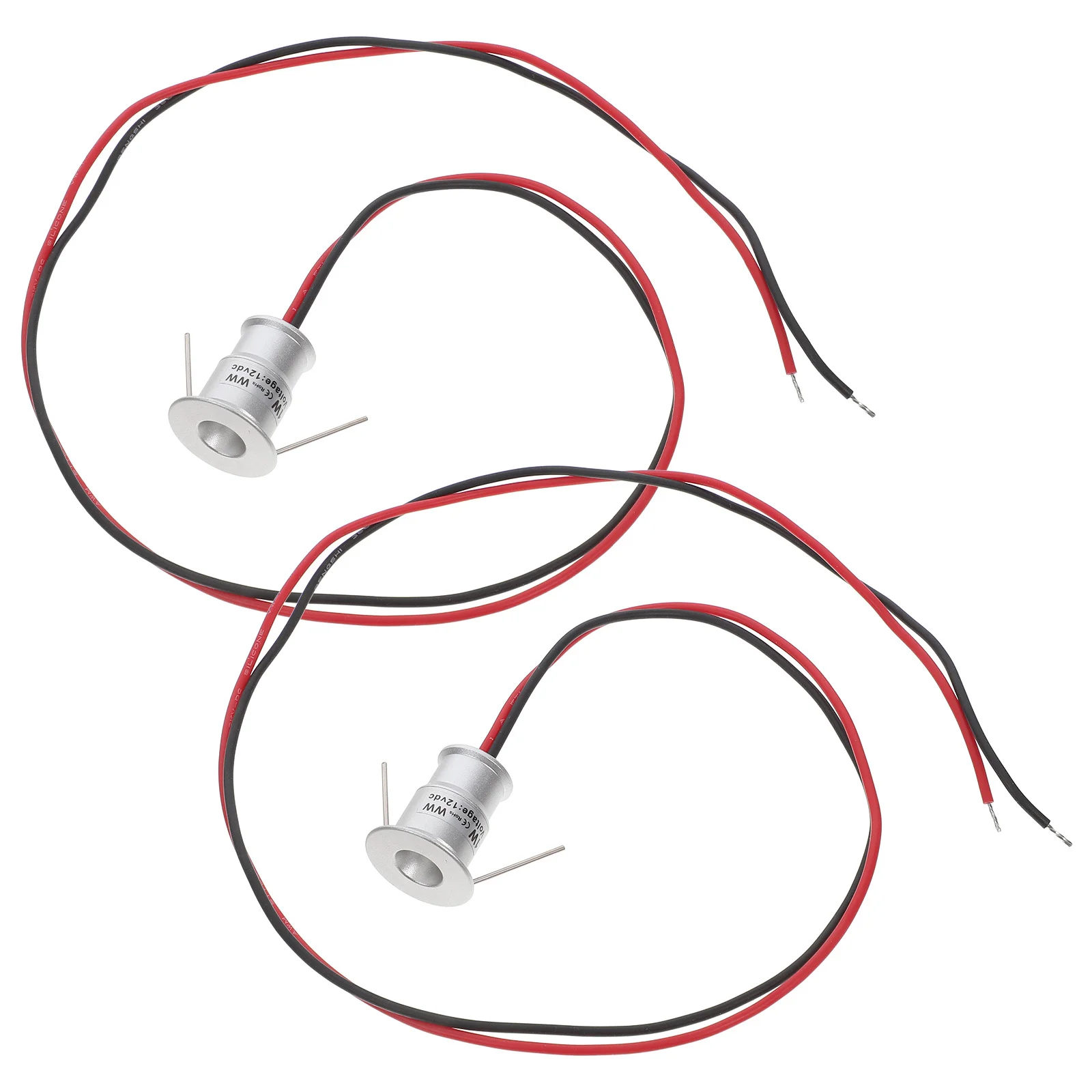 

2Pcs Mini LED Cabinet Spotlights DC12V 1W Embedded Downlight for Display Lighting High Brightness Jewelry Plants