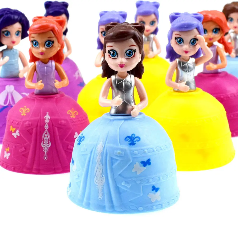 

Novelty Cup Transformation Girl Gift Cute Cake Cup to Moving Arm Girl Hat Skirt Birthday Christmas Children's Day Emotion