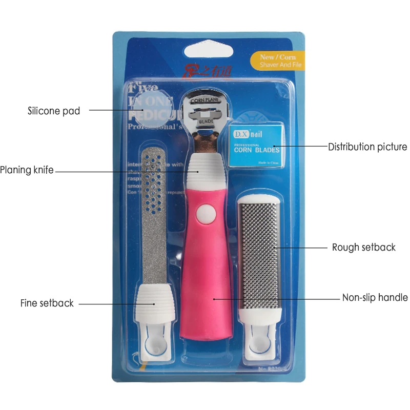 Foot Scrubber Pedicure Tools Kit Peeling Dead Skin Calluses Removal Foot File Exfoliating Feet Heels Cleaner Foot Skin Care