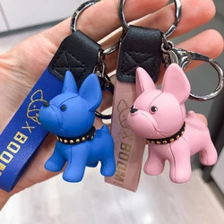 Cartoon Keychain Cute Pit Bull Shiba Inu Doll Key Chain Creative Law Fighting Dog Bag Pendant