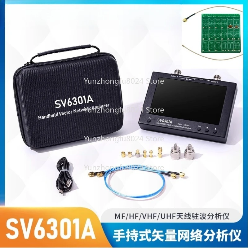 

2025 Vector Network Analyzer 6G Large Screen 7 Inch Analyzer 1MHz-6.3GHz Network Splitter SV6301A
