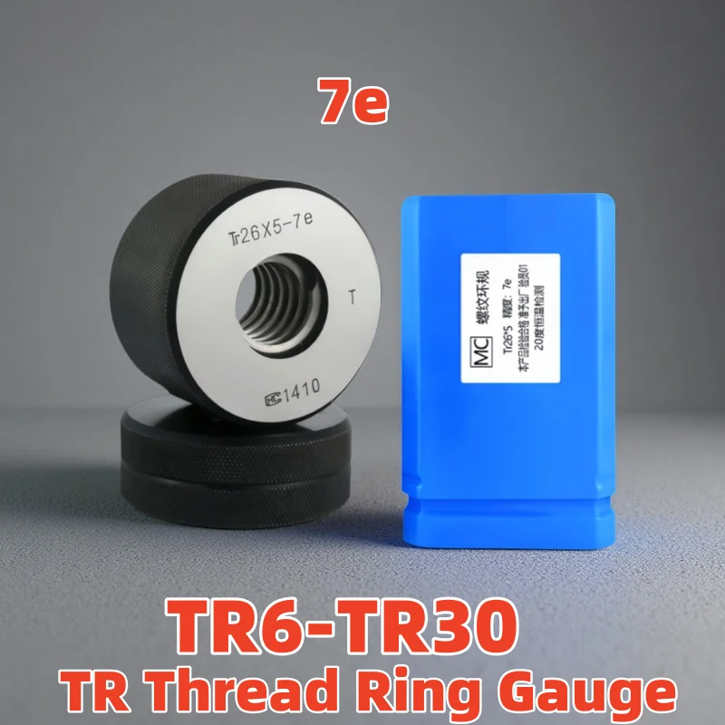 

1SET(1*GO+1*NOGO) TR 7e Non-Standard American Trapezoidal Thread Ring Gauge TR6 8 9 10 11 12 14 15 16 18 19 20-TR30 Measure Tool
