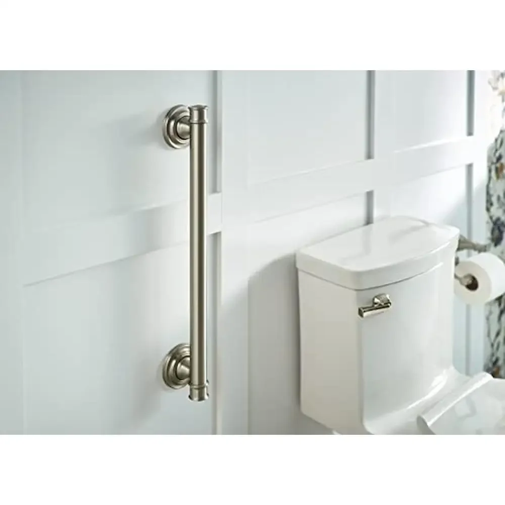 Bathroom Grab Bar 24-Inch Stainless Steel Brushed Nickel ADA Compliant Supports up to 500 lbs