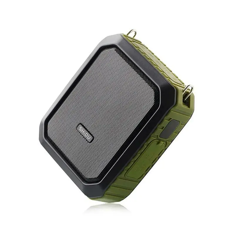 SHIDU M800 مضخم صوت محمول مع ميكروفون سلكي للمعلمين IPX5 مقاوم للماء سمّاعات بلوتوث 4400mAh قوة البنك
