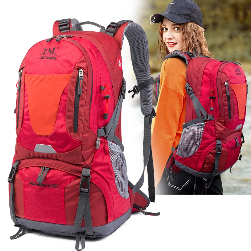 

Waterproof Outdoor Hiking Bapa 50L Large Capaci Lightweight ex Cam Travel Bag with Rain Cover Nylon Material