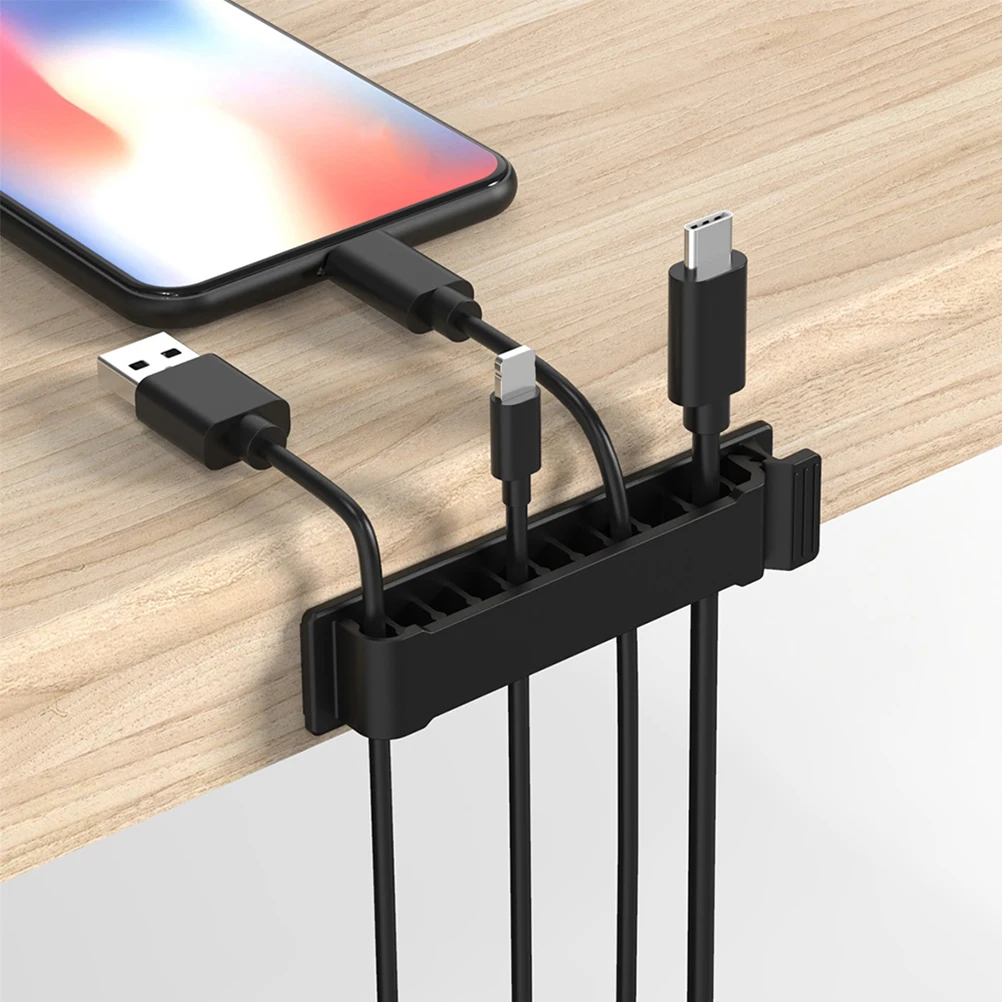 

4pcs Cable Clips Self Adhesive Adjustable Wire Holder For Usb Cables Thick Video Power Cords Charging