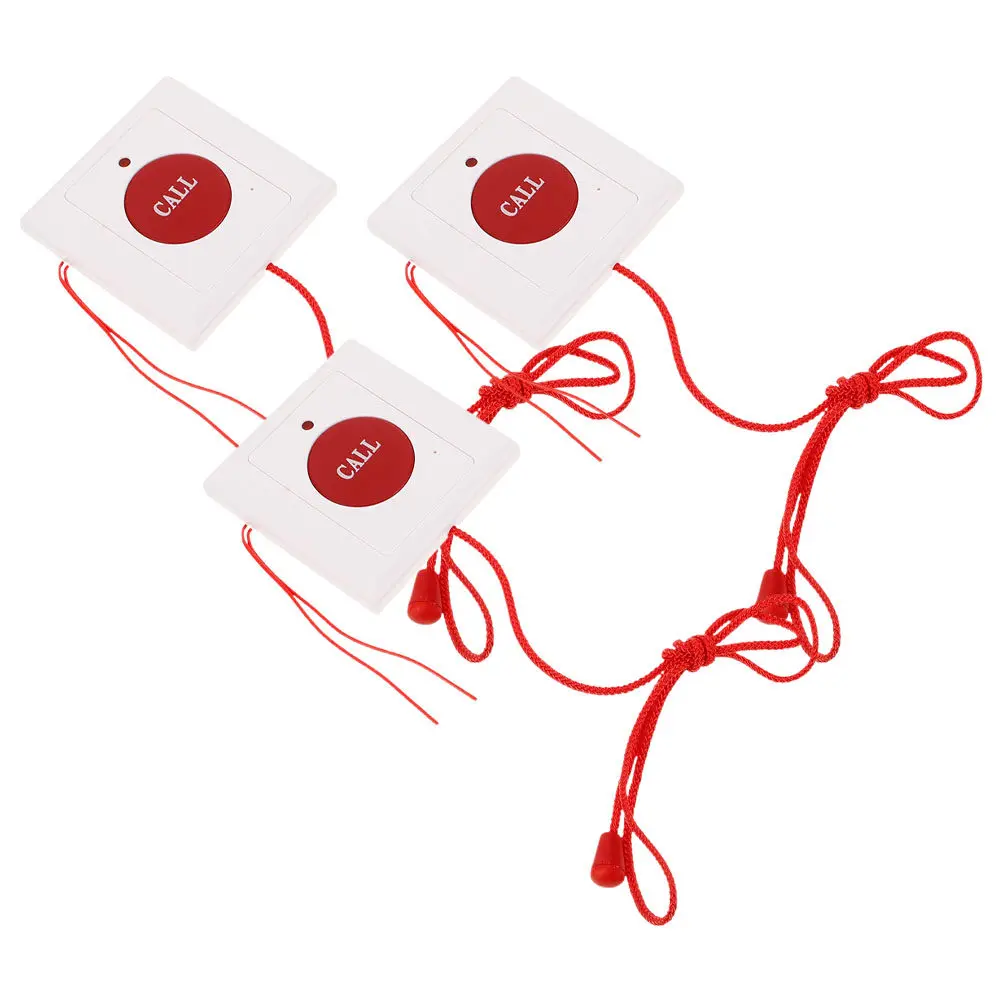 

3Pcs Emergency Call Button for Elderly Quick Response Pull Cord Alarm Wall Mounted Help Button Nursing Home Hospital Corridor