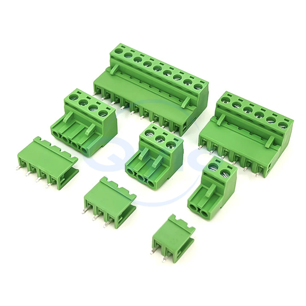 (1 Set) KF 2EDGK 2EDGV - 5.08MM Plug-in PCB Terminal Block 2EDG 2P-24P Open Straight Pin 15EDGK/V 5.08