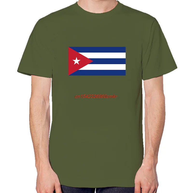 Fashion Round Neck T-Shirt Cuban Cuba Flag Graphic T Shirts Tees Tops Summer Cotton New Shirts And T-Shirts Unisex Print T Shirt