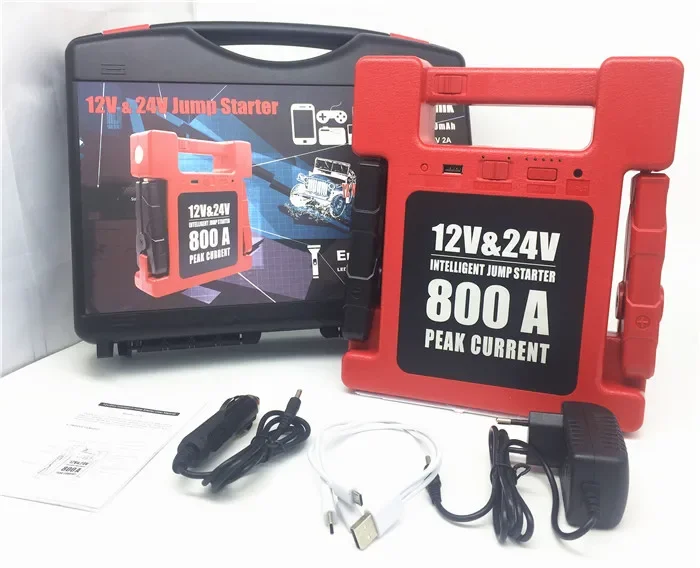 24000mAh 800 Amp 24v Lithium Jump Starter 6 In 1 Car Power Booster Jump Starter 12v 24v Made In Japan