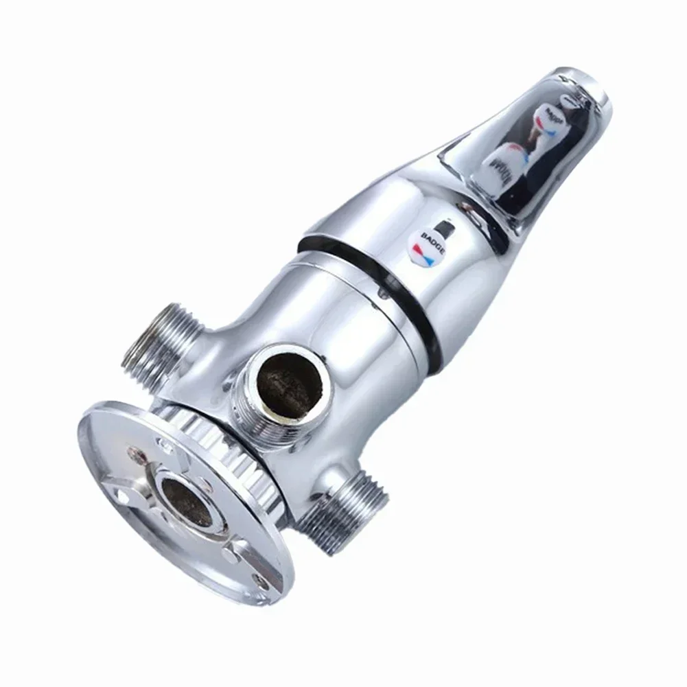 Válvula de ângulo para sanita bidé e banheiro, acessórios de 3 vias, cor prata, G1/2 "interface, misturador, novo