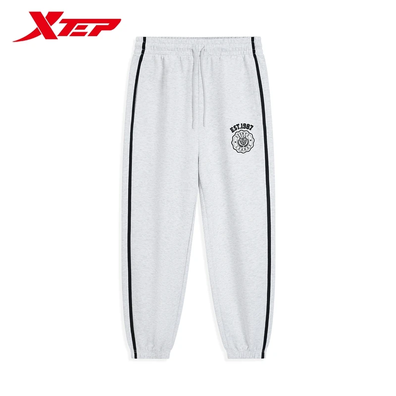 Xtep Knitted Trousers For Men And Women 2024 Autumn Leisure Outdoor Comfortable  Sweatpants  Life-style Bottoms 876327630105