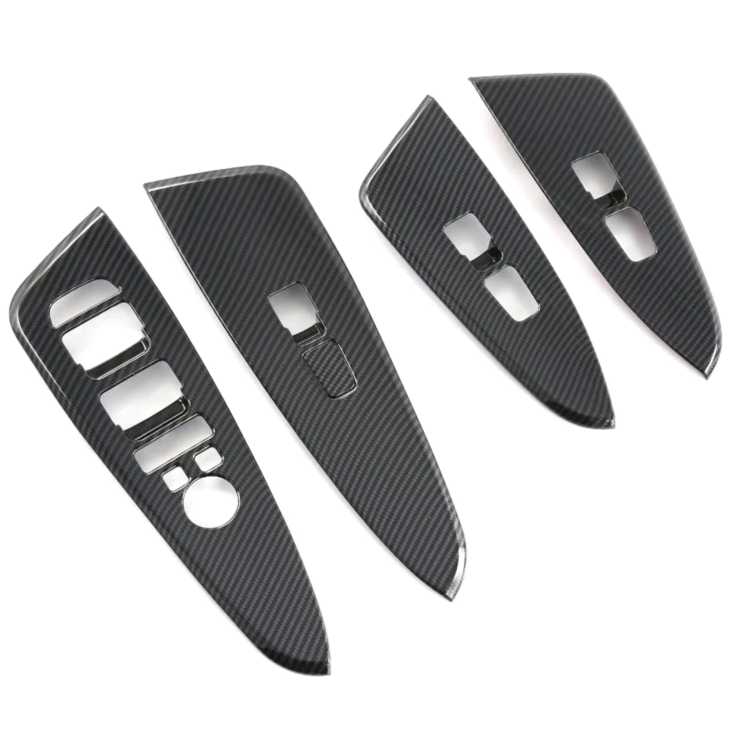 Only Fit LHD! For Kia Sportage NQ5 2022 2023 Car Accessories ABS Carbon Inner Window Lift Switch Button Panel Cover Trim image 4