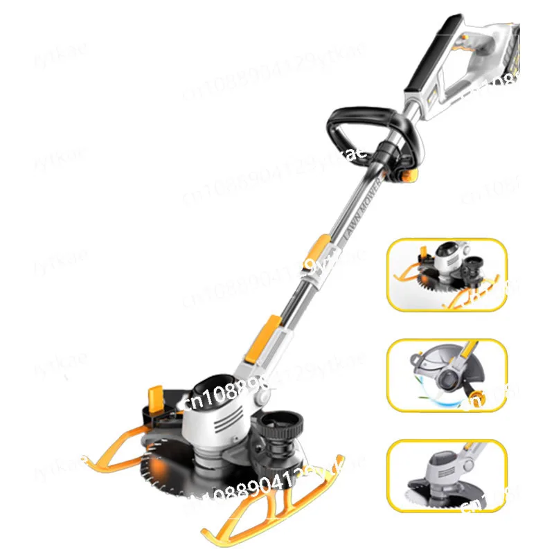 Handheld Electric Lawn Mower Retractable Home Grass Trimmer Length Adjustable Garden Pruning Power Tools