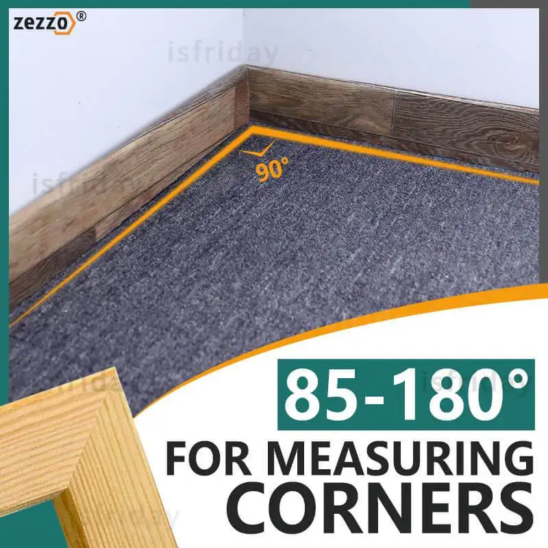 

2-in-1 Bevel Gauge And Mitre Box Tool for Baseboards - Measure Bevels & Miter Sawing Angle - Precision Cutting Tool