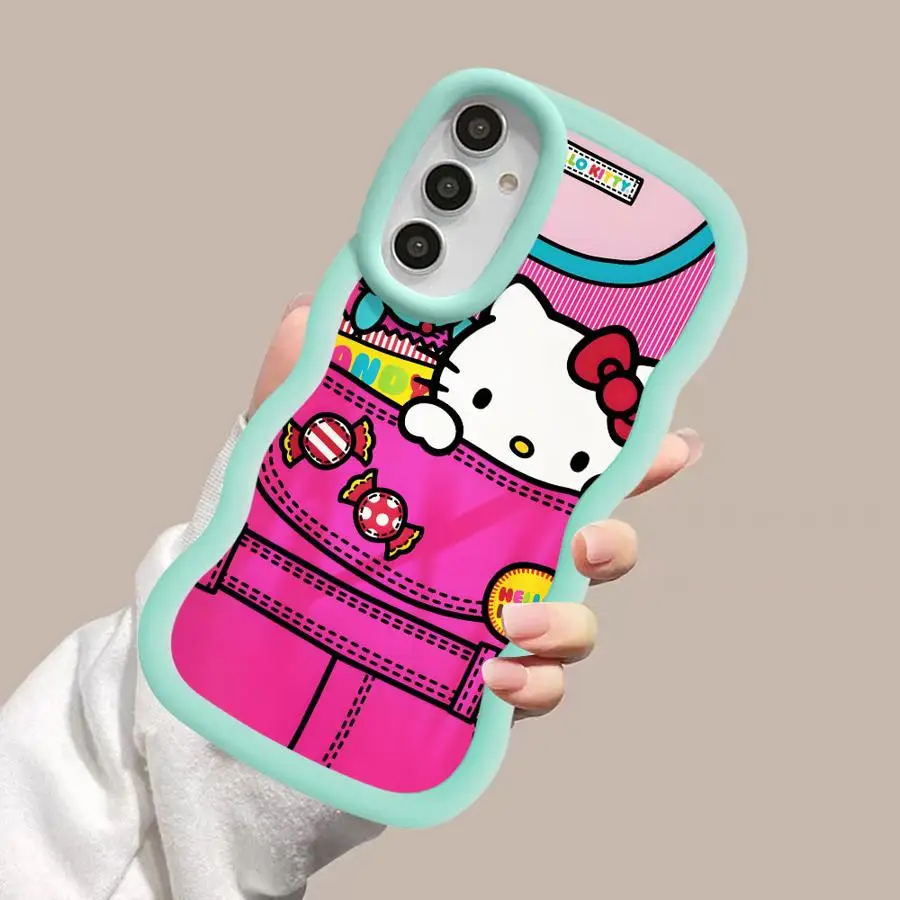 لطيف القط H-elloS KittyS لينة غطاء الهاتف حقيبة لهاتف سامسونج غالاكسي A21s A11 A26 A34 A36 A13 A14 A33 A35 A16 A12 A15 #4