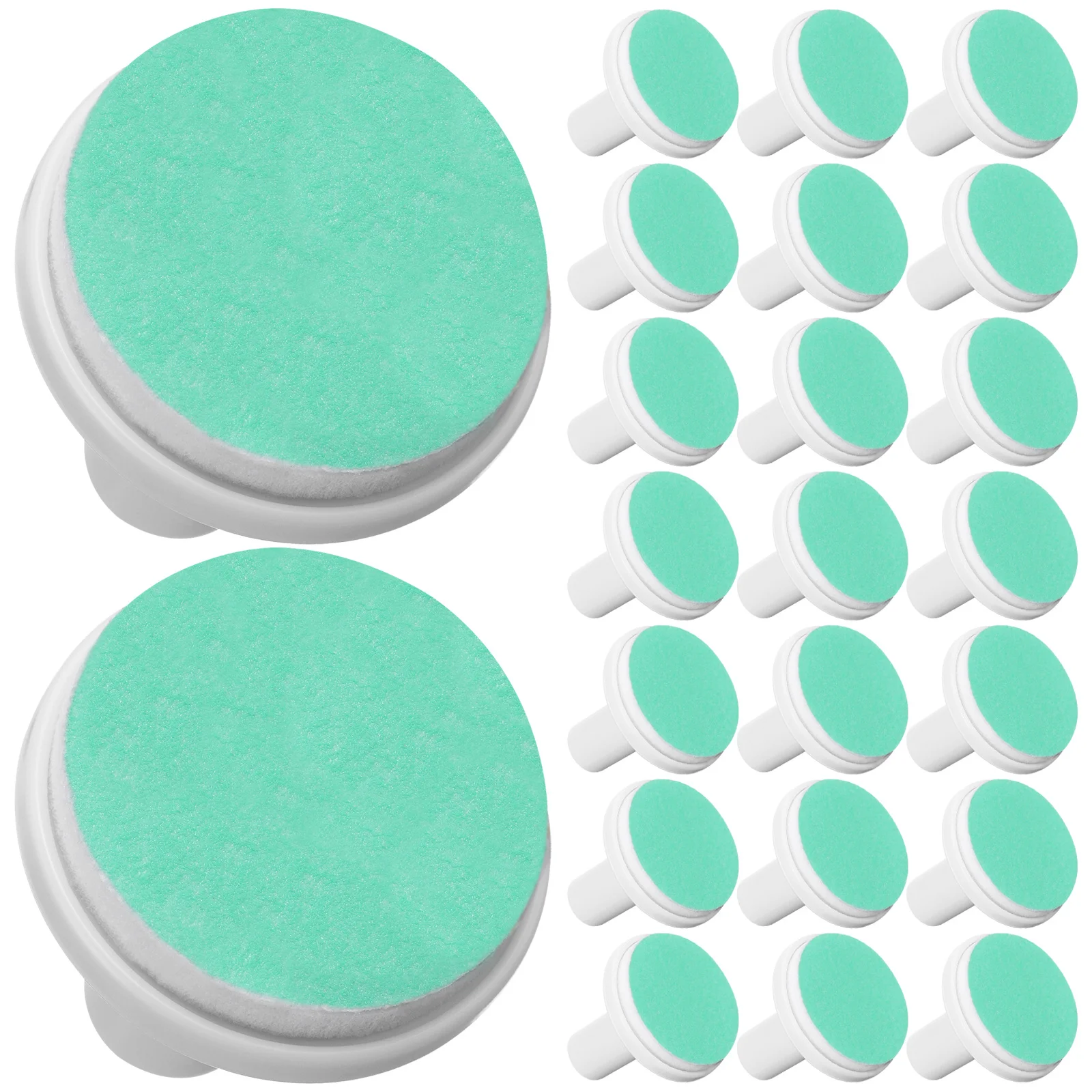 

24pcs Baby Grinding Heads For Electric Nail File Replacement Pads Toddler Infant Trimmer Accessories Sandpaper Material Nail