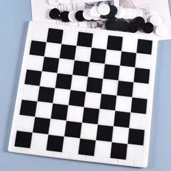 Molde resina Epoxy cristal para juego molde silicona fundición ajedrez internacional N58F