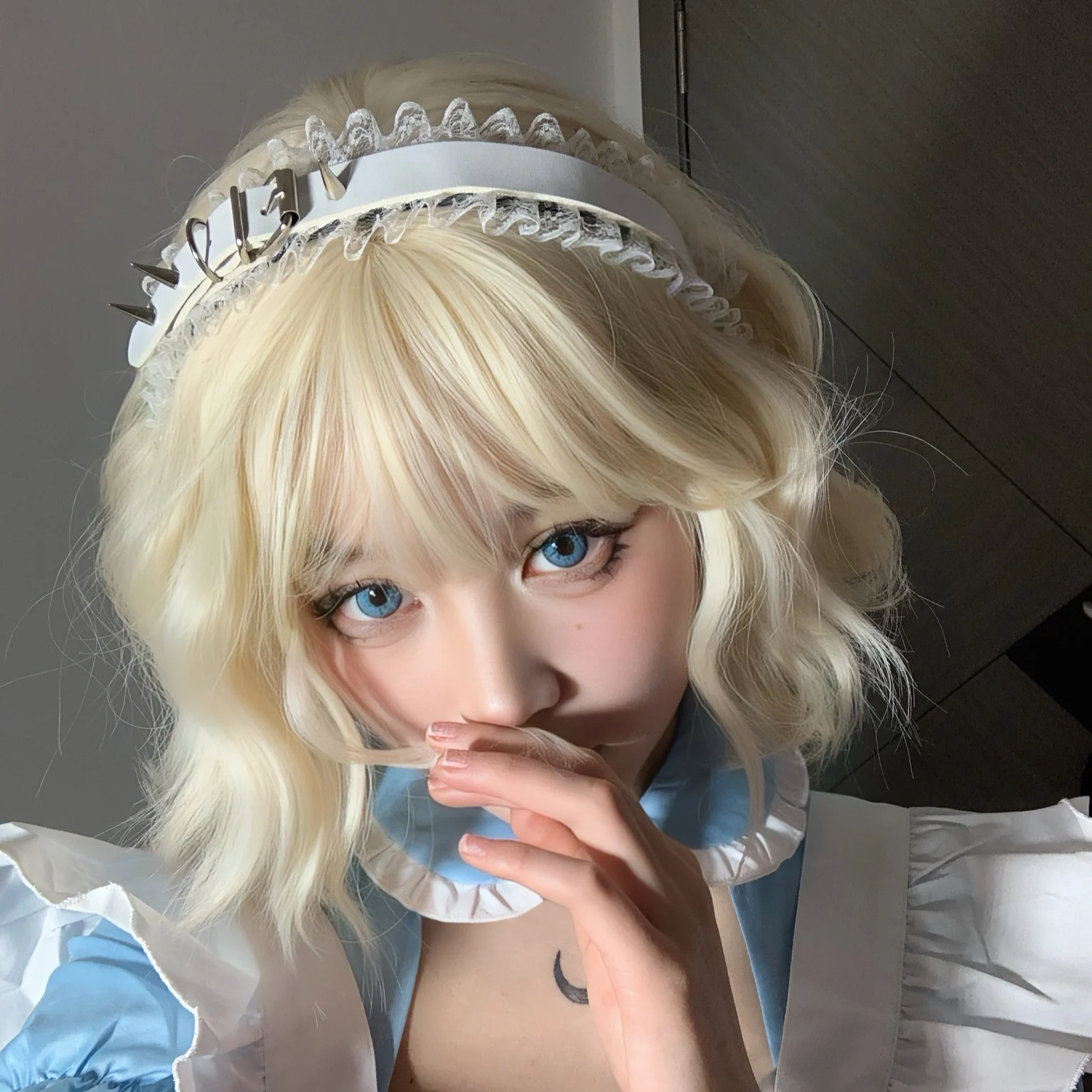 Bandeau de cheveux en cuir avec structure plissée, équipement de sauna sous-culture sombre, accessoires en métal dermatDark Y2K pour filles, polyvalent, nouveau