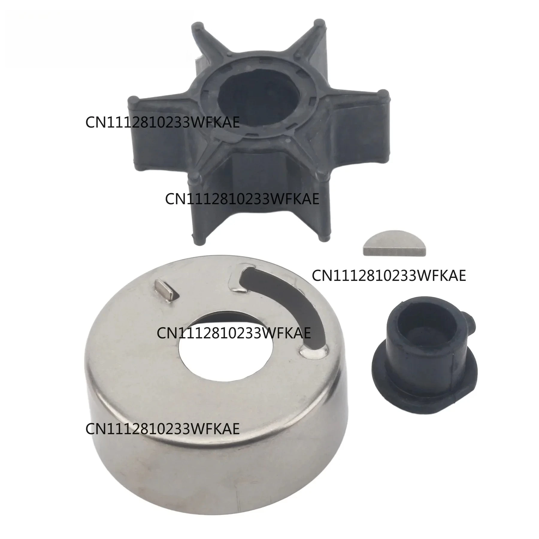 Pump Impeller Repair Kit with Housing for Yamaha Two-Stroke 25/30 HP, 30C and Four-Stroke F25 Marine Engines