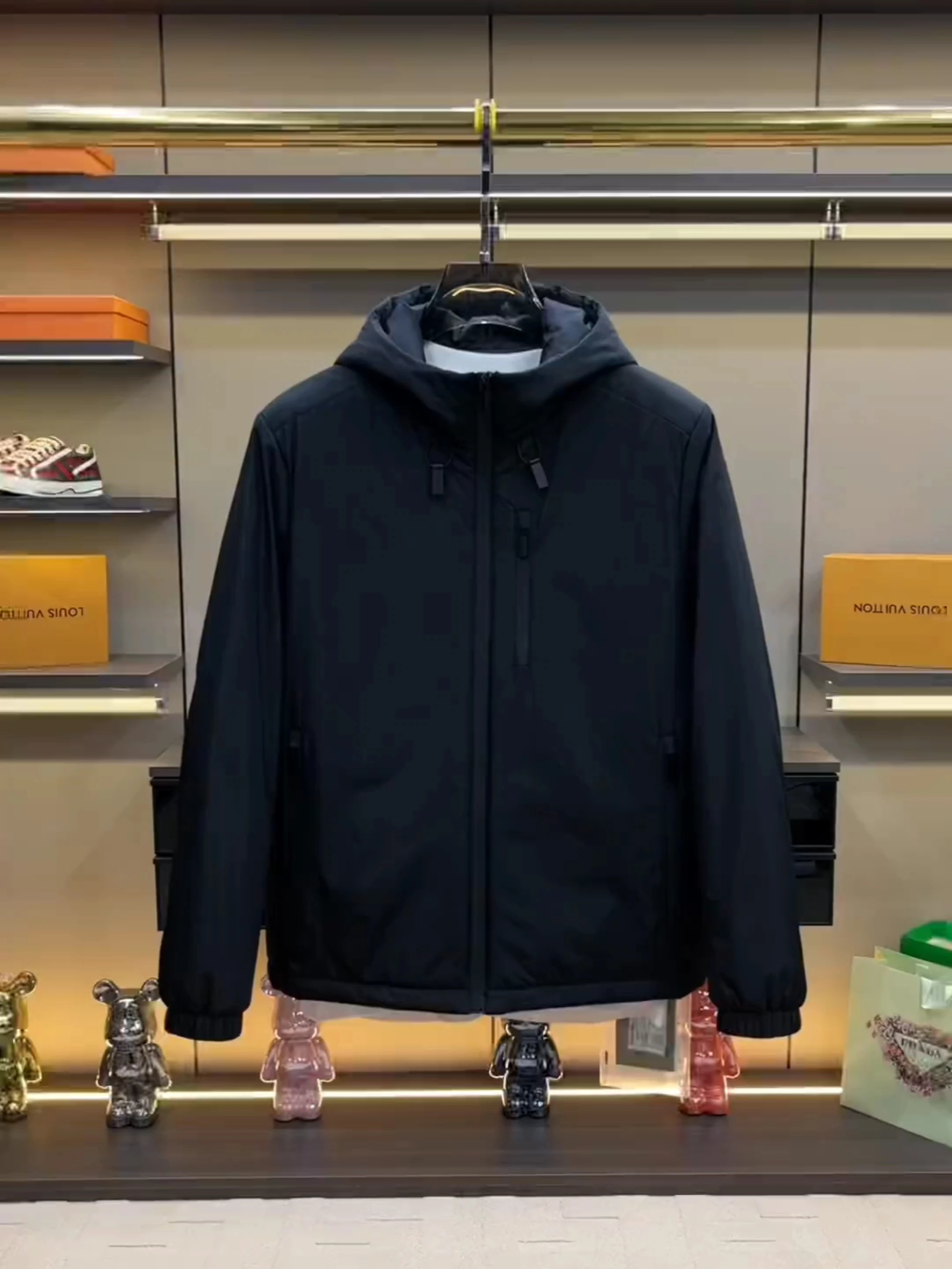 

Мужская куртка с капюшоном, новая осенне-зимняя модная повседневная верхняя одежда высокого качества, приталенного кроя, с антибактериальной молнией