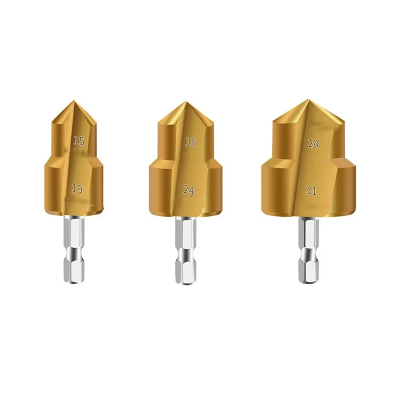

A78Z-Water Pipe Expansion Drill Wrench Set Hole Expanding Tools Plastic Pipe Lifting Drill Bits Water Pipe Drilling Tool