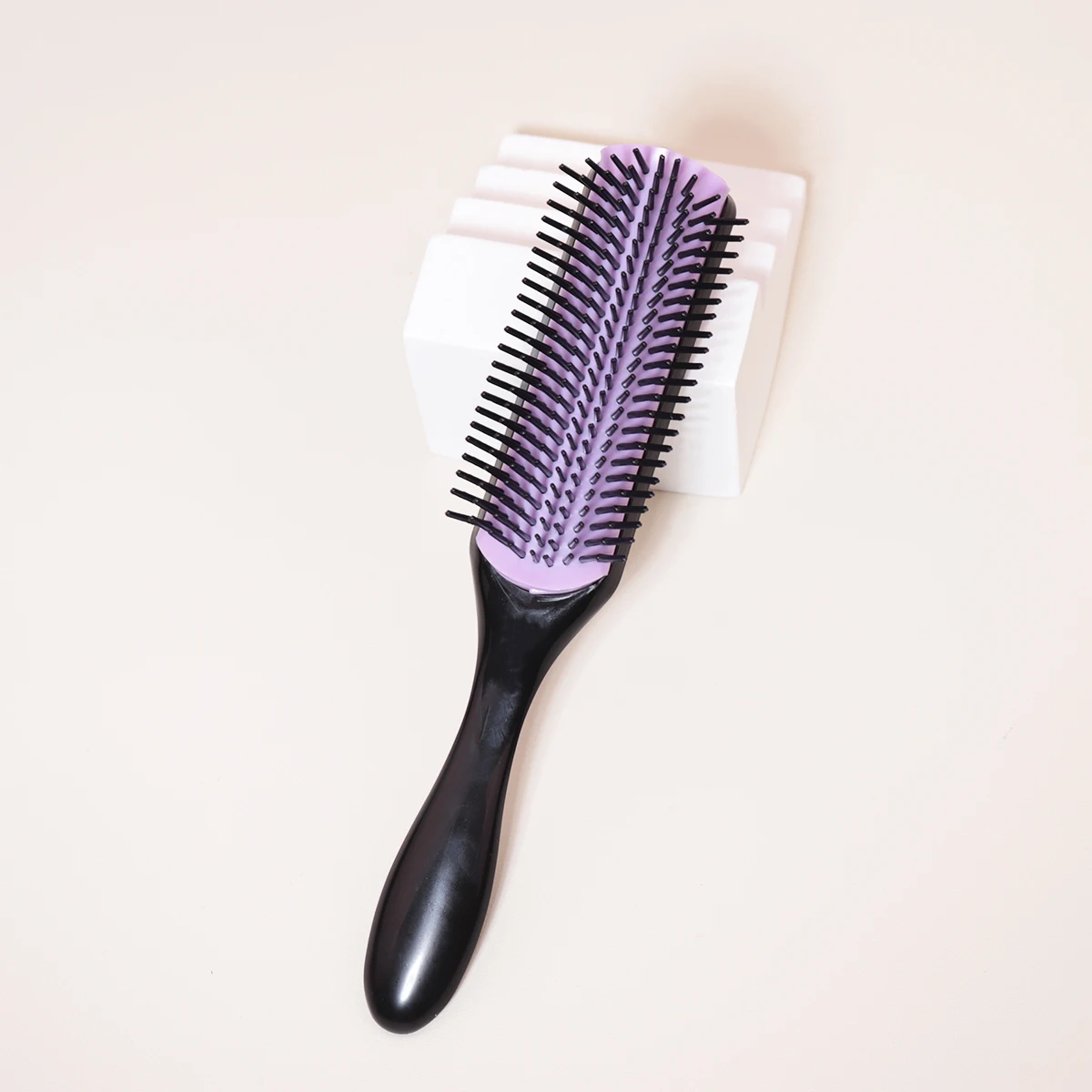Hairdressing nine row styling comb, durable ASB plastic handle, suitable for both dry and wet use, special for real hair wigs