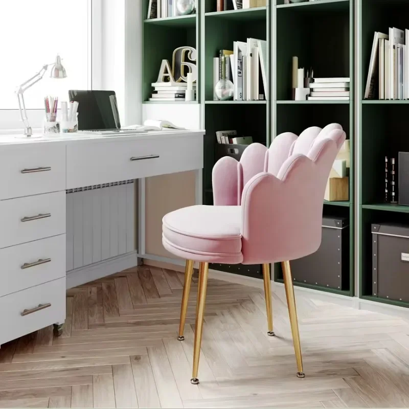 Nordic Female Anchor Chair Rotatable Home Office Chair Lovely Pink Bedroom Desk Adjustable Lift Stylish Furniture