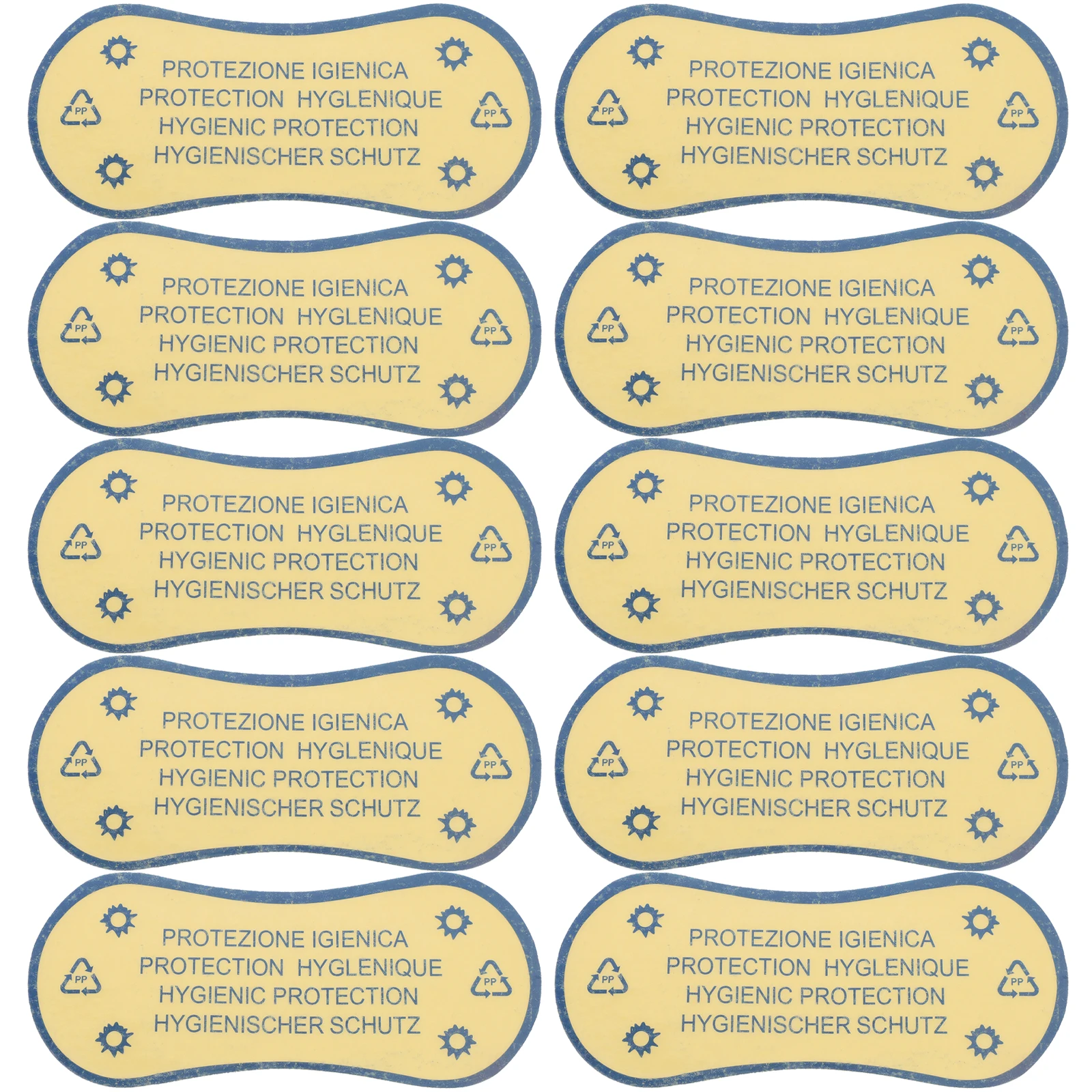 

50pcs Swimsuit Tags Protective Decals Clear Adhesive Labels 4 8X11cm Blue Inserts Stickers For Lingerie Swimwear File Folder