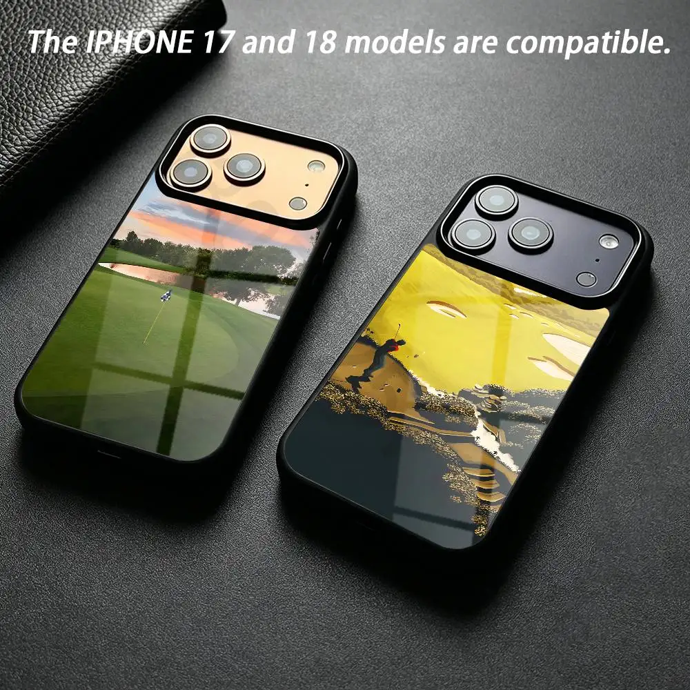 Sport Golf Ball Phone Case Magnetic Wireless Charge For IPhone 18 17 16 11 12 13 14 15 Pro Max Plus Mini